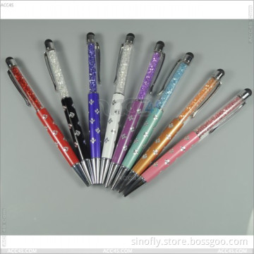 Diamond Crystal Stylish Capacitive Drawing Stylus Writing Ballpoint Touch Pen